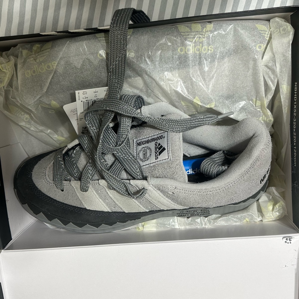 Adidas Neighborhood Adimatic size 10.5 color stone grey